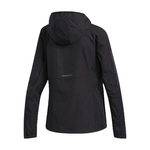 Adidas Womens Own the Run Hooded Jacket, Black | M