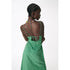 Zara Green Lined Button Midi Dress