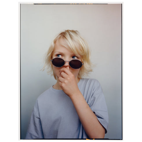 Zara Oval Metal Framed Sunglasses for Kids Ages 6 - 9 Years
