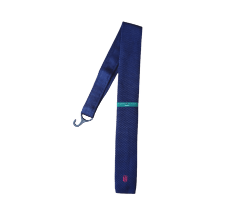 Tommy Hifiger Vintage Knitted Navy Necktie - MGworld