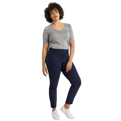 The Iconic Reitmans Ankle Pull On Pants Verona Blue, Size 12 - Petite - MGworld