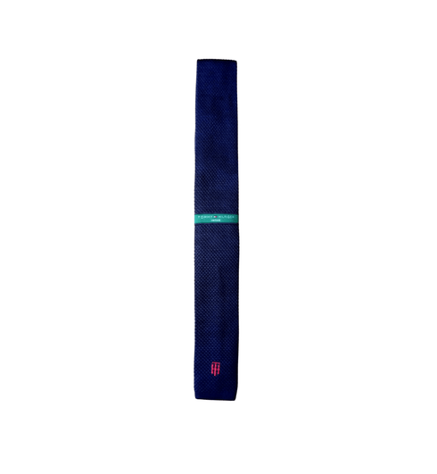 Tommy Hifiger Vintage Knitted Navy Necktie - MGworld