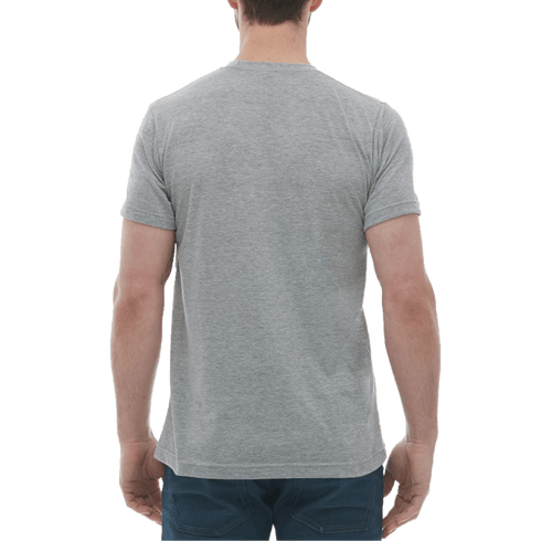 M&O Gold Men's Heather Grey Fine Blend Tee, Medium - MGworld