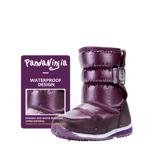Vecjunia Boys Girls Kids Winter Snow Boots Anti-Slip Faux Fur Lined Shoes 12.5 US | 30EU | 11.5 UK - MGworld