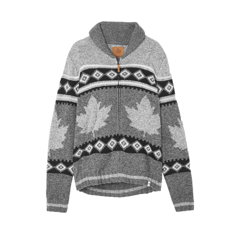 Canadiana Men's Shawl Collar Sweater, Medium - MGworld