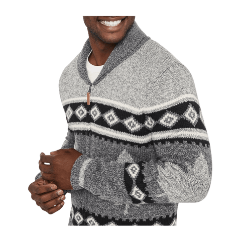Canadiana Men's Shawl Collar Sweater, Medium - MGworld