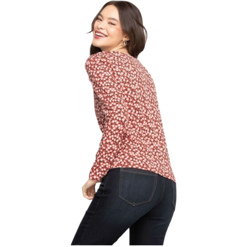 Ricki's Women's Floral Print Puff Sleeve Top