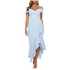 Xscape Off the Shoulder Handkerchief Hem Cocktail Dress 