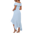 Xscape Off the Shoulder Handkerchief Hem Cocktail Dress 