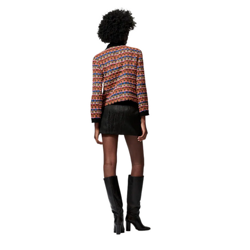 Zara Multi-Colored Structured Jacket | S