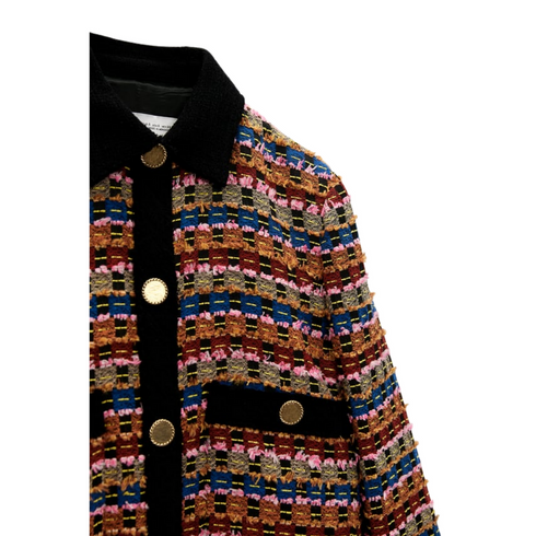 Zara Multi-Colored Structured Jacket | S