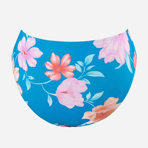 Cupshe Women Swimsuit Bikini Bottom Ruched Mid Rise Modest Floral Bathing Suit