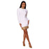 Fashion Nova Gabriella Bandage Mini Dress - White/Gold 