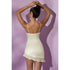 Oh Polly Onyx Cowl Neck Asymmetric Hem Mini Dress in White