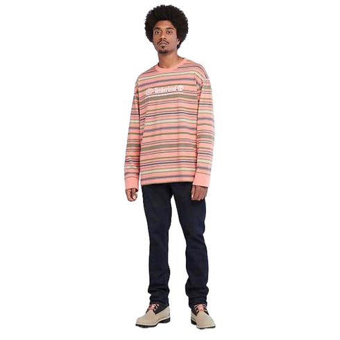 Timberland Men's Long-Sleeve Heavyweight Striped Crew Neck T-Shirt by Simons