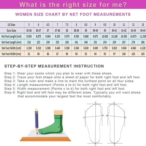 kozi Canada Women's Shoes Size Chart