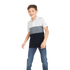 Old Navy Color-Blocked Built-In Flex Pique Polo for Boys, Large (10-12) - MGworld