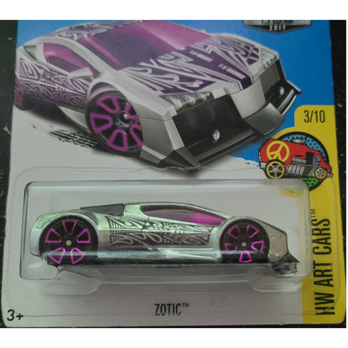 Hot Wheels 2017 HW Art Cars Zotic, Exclusive ZAMAC 1:64 scaled die-cast vehicle