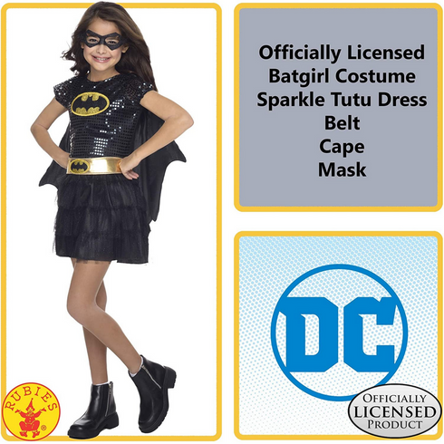Batgirl DC Superheroes Costume, Small | On Sale