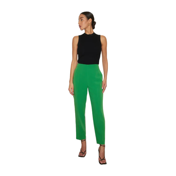 Dynamite Kendall Slim Pants with Side Zip, Juniper Green