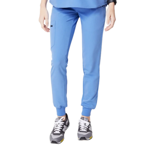 Figs Zamora™ Blue Jogger Scrub Pants Petite