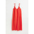 H&M Red Cotton Voile A-line Dress
