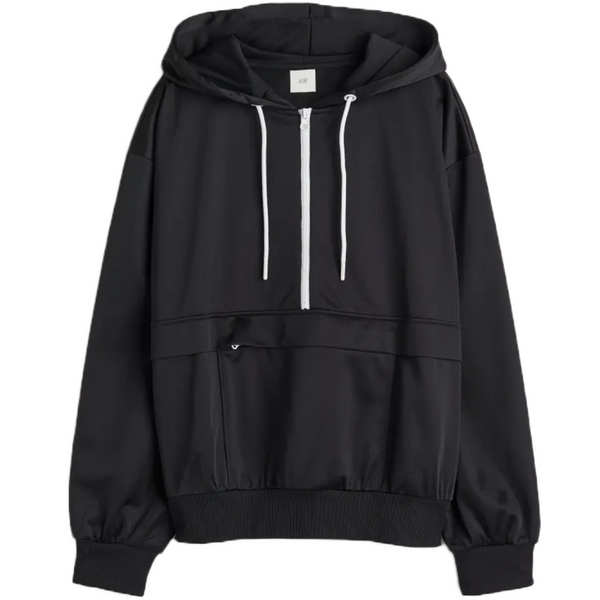 H&M Black Half-Zip Sports Anorak | S