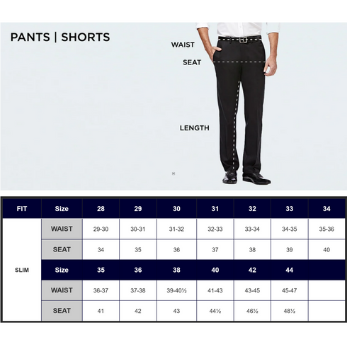 Haggar Premium Comfort Khaki Dress Pants Slim Fit