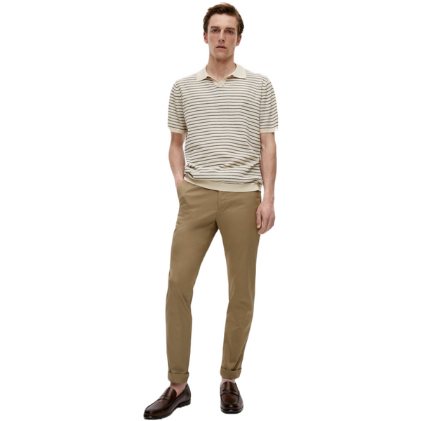 Massimo Dutti Men's Smart Cotton Washed Trousers | 42