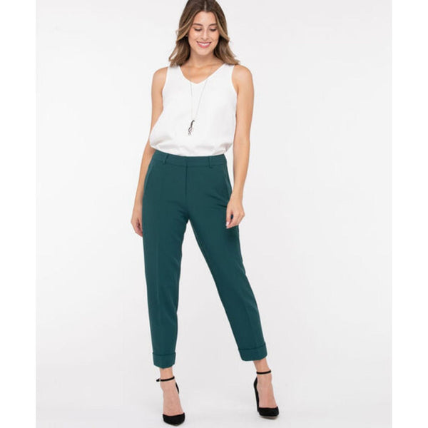 Ricki's Women's Green Slim Cuffed Ankle Pant