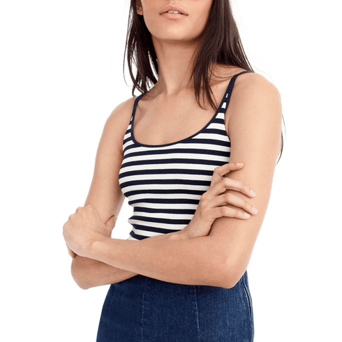 J.Crew Slim Perfect Tank Top with Built-in Bra, 2XS - MGworld