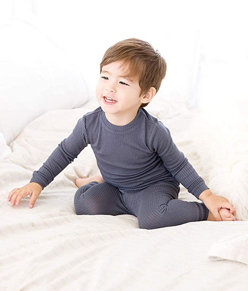 Vaenait Baby Rib Knit Pyjamas Unisex Sleepwear, Extra Large (6-7T) - MGworld
