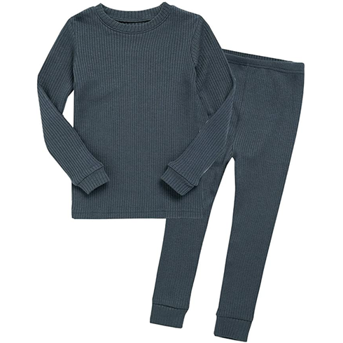 Vaenait Baby Rib Knit Pyjamas Unisex Sleepwear, Extra Large (6-7T) - MGworld
