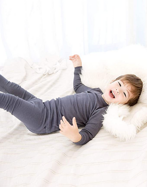 Vaenait Baby Rib Knit Pyjamas Unisex Sleepwear, Extra Large (6-7T) - MGworld