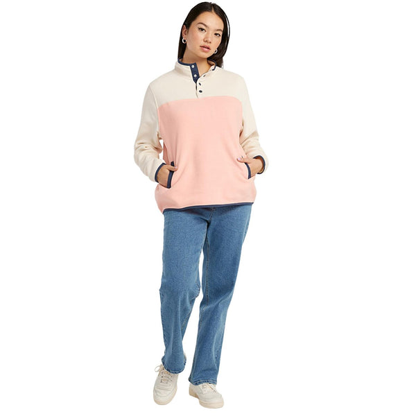 Simons Recycled Polyester Fleece Half-Button Sweatshirt