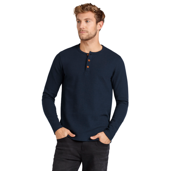 Warehouse One Henley Rib Knit Tee on Sale | MGworld