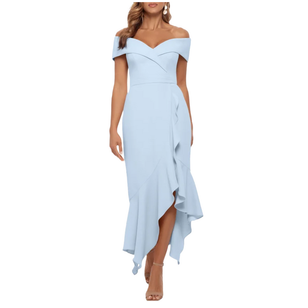 Windsor Blue Marley Satin Halter Formal Dress | 3 MG Selections Windsor Blue Marley Satin Halter Formal Dress | 3 MG Selections
