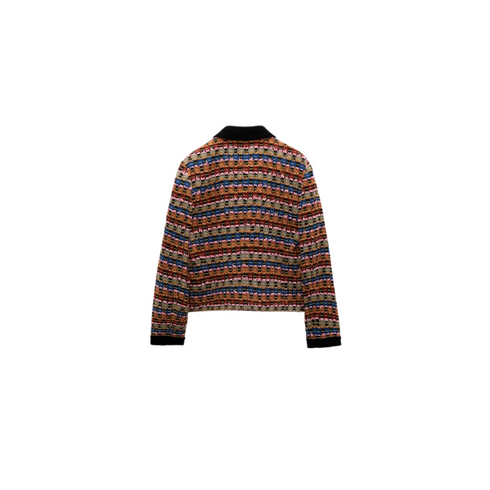 Zara Multi-Colored Structured Jacket | S